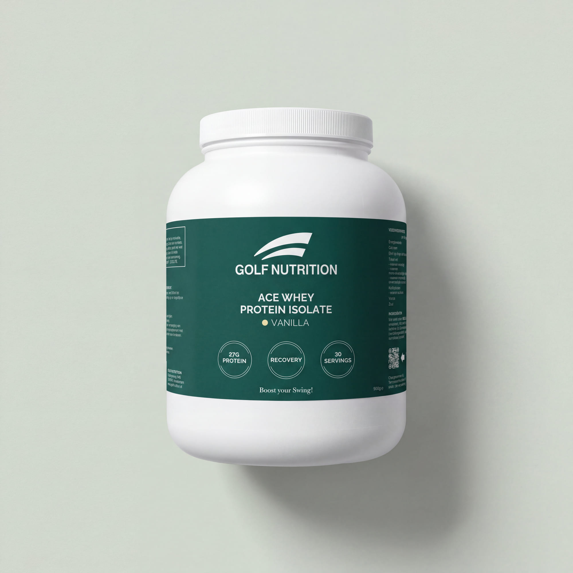 Ace Whey Protein Isolaat Vanilla bovenaanzicht